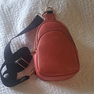 Orange and Black Crossbody Bag